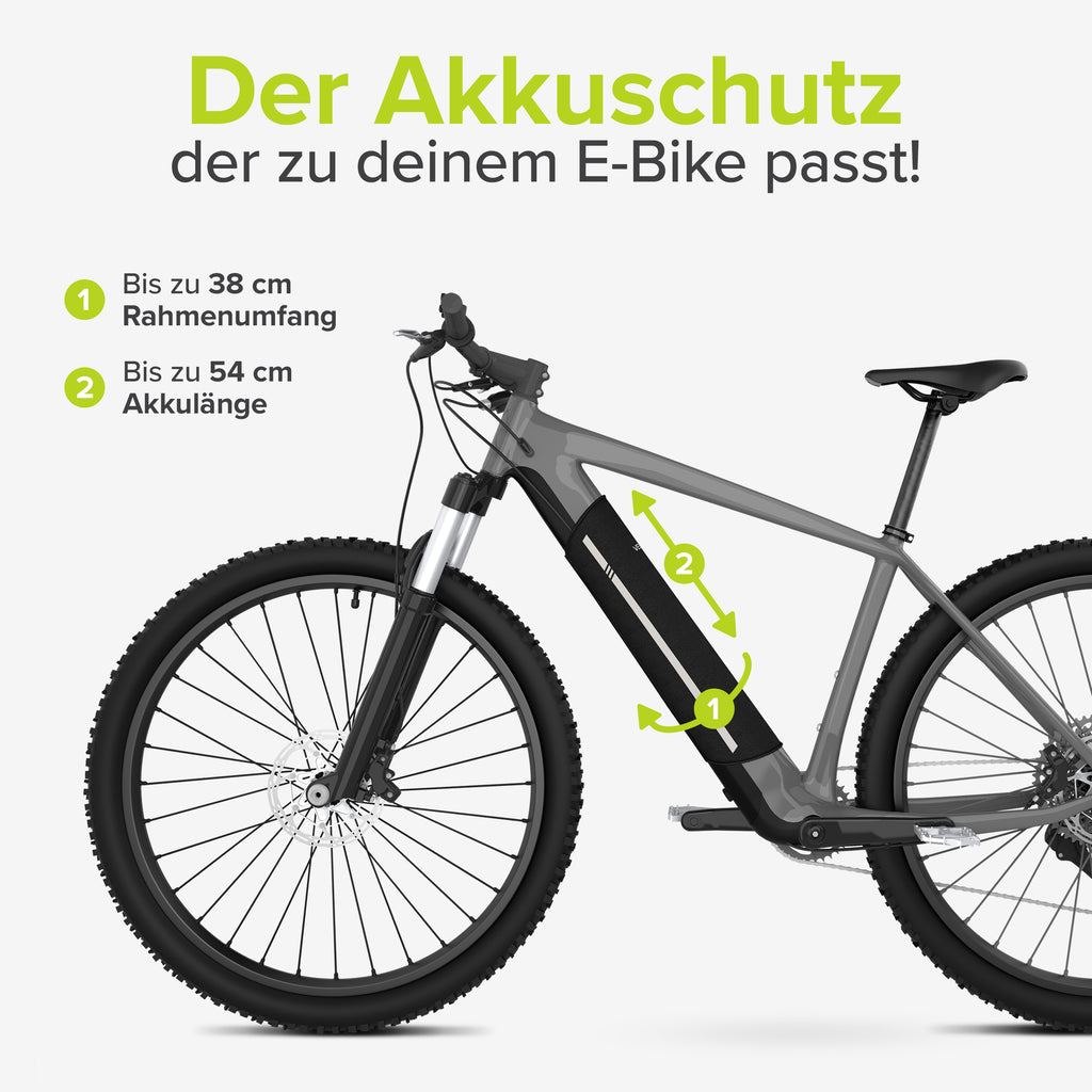 VELMIA E-Bike Akku Schutzhülle als Transportschutz I universale Passfo