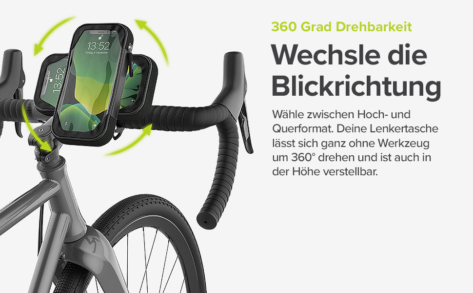 Tour Case wasserdichte Fahrrad Handyhalterung universal für 5.0-6.7  Smartphone